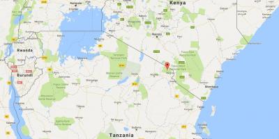 Dünya haritası üzerinde Tanzanya konumu 