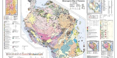 Tanzanya jeoloji ve mineral göster 